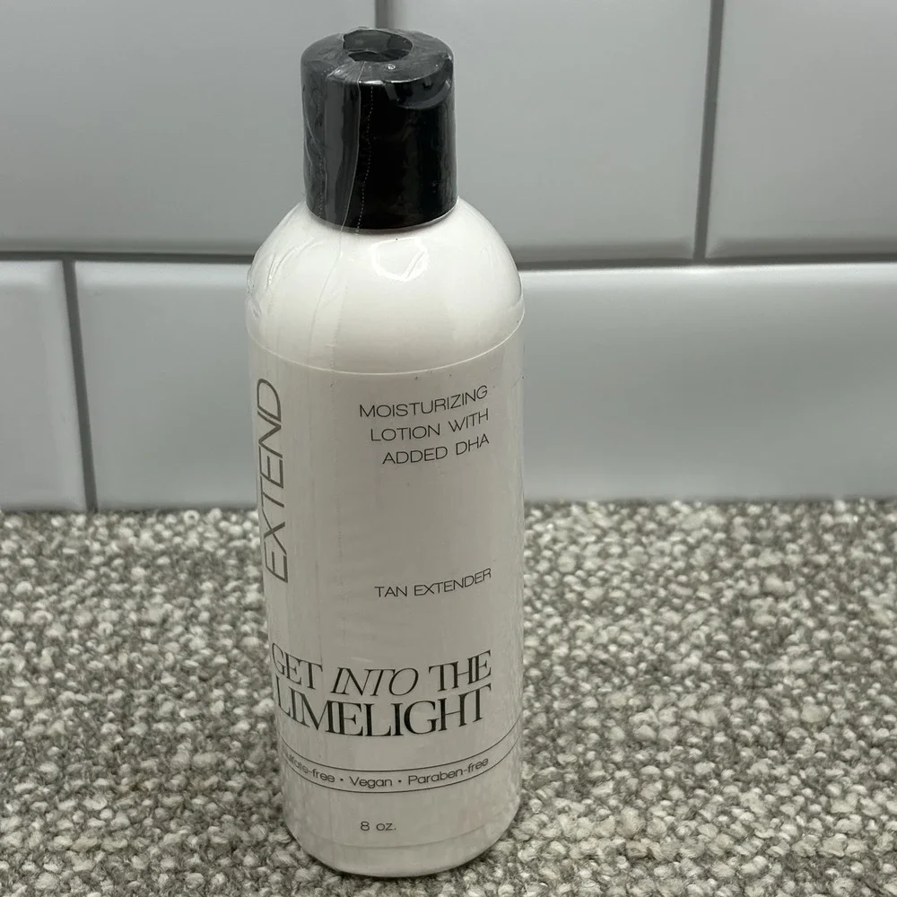 Get Into The Limelight Tan Extender Lotion Moisturizer New Sealed 8‎ Oz Vegan